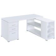 Yvette 3-Drawer L-Shape Computer Desk