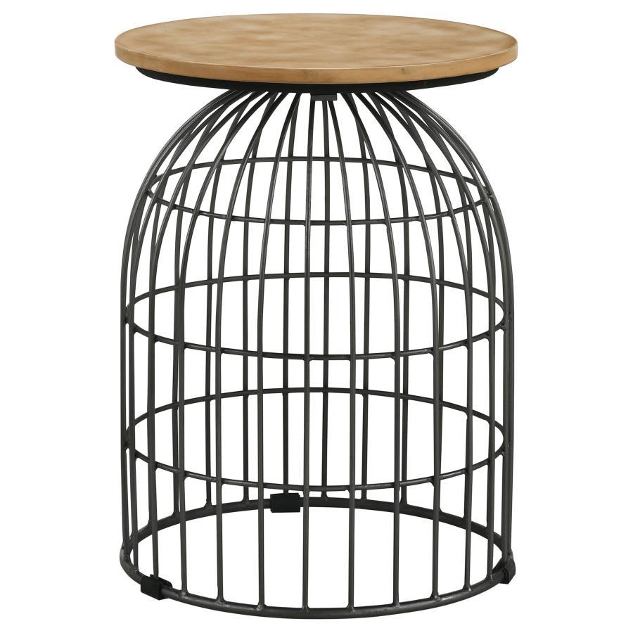 Bernardo Round Wire Frame Side Table