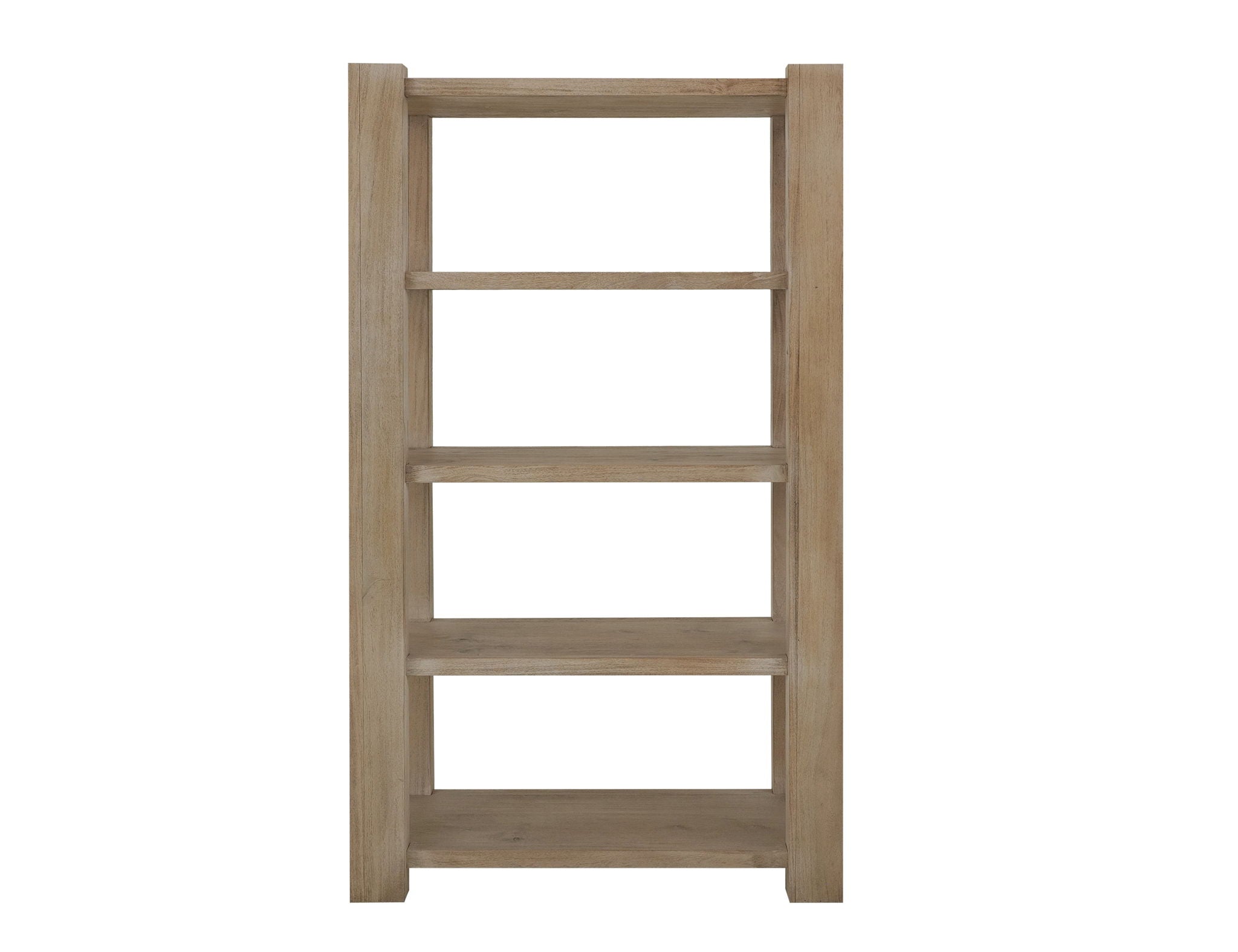 Luma 5-Shelf Bookcase in Sand Brown Melina Wood