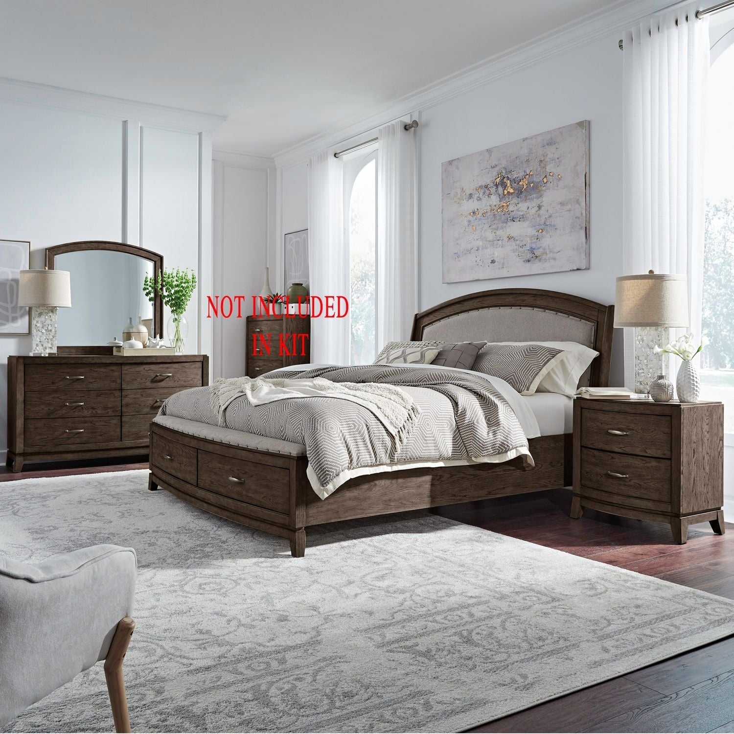 Avalon Upholstered Bedroom Set