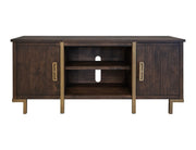 Onix - 2 Door TV Stand - Mahogany Brown