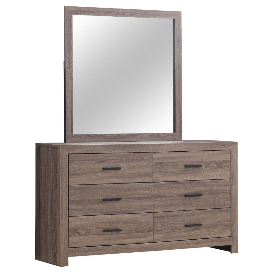 Brantford 6-Drawer Dresser with Mirror