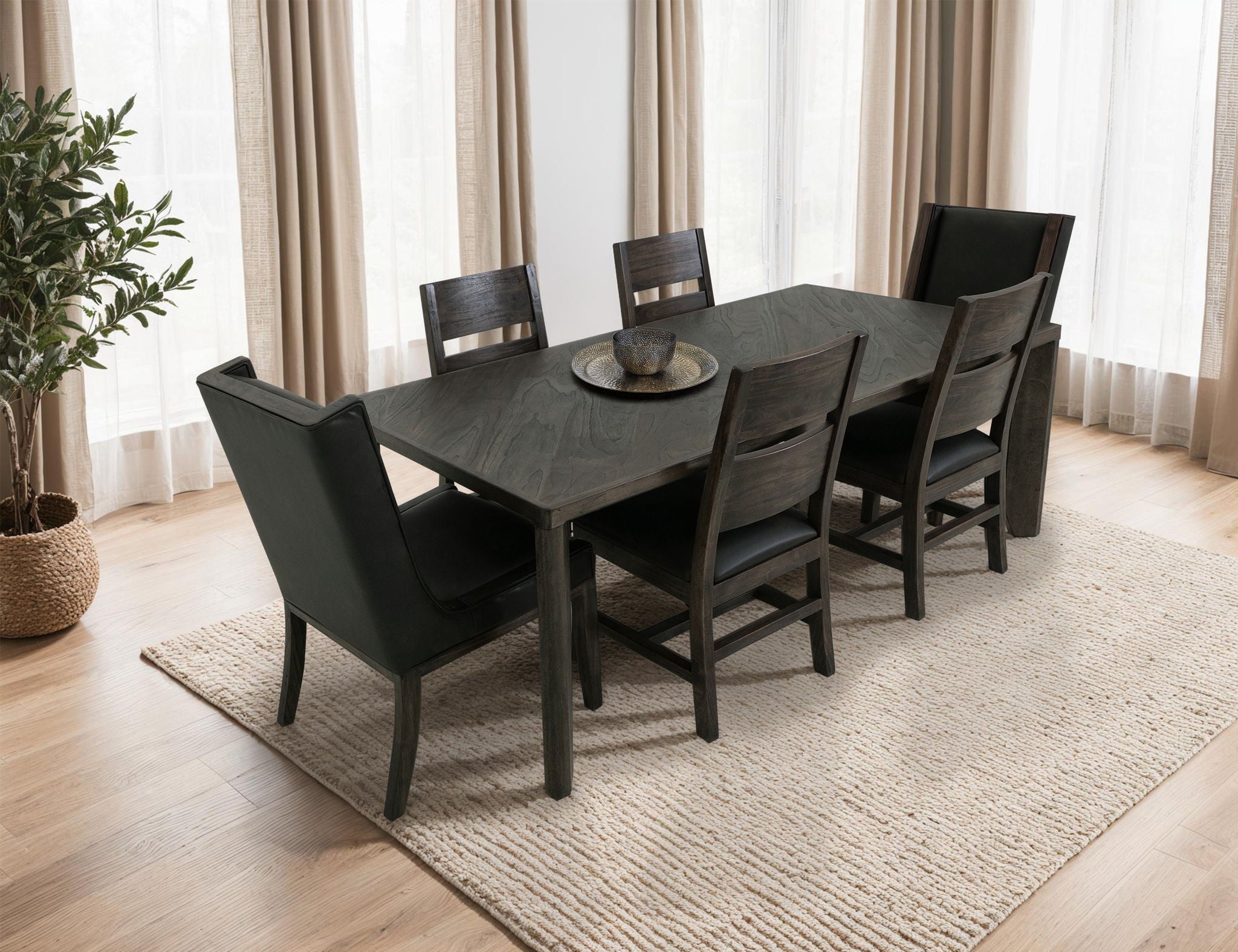 Teak Dining Table Oil Black