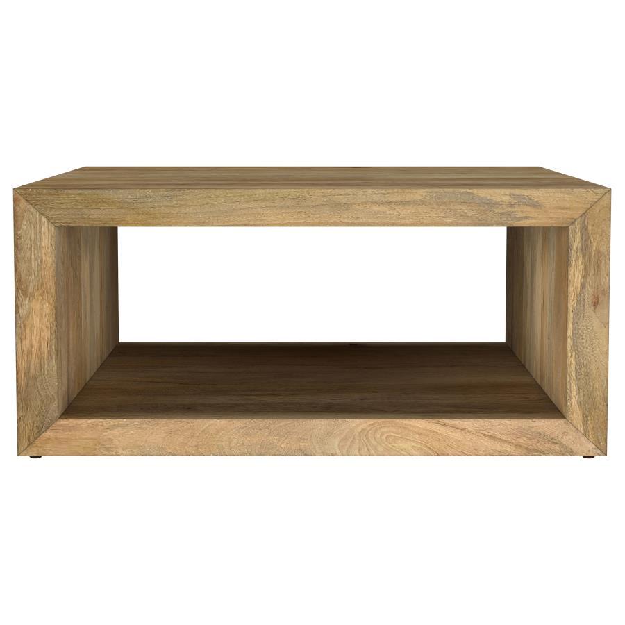 Benton Square Solid Mango Wood Coffee Table