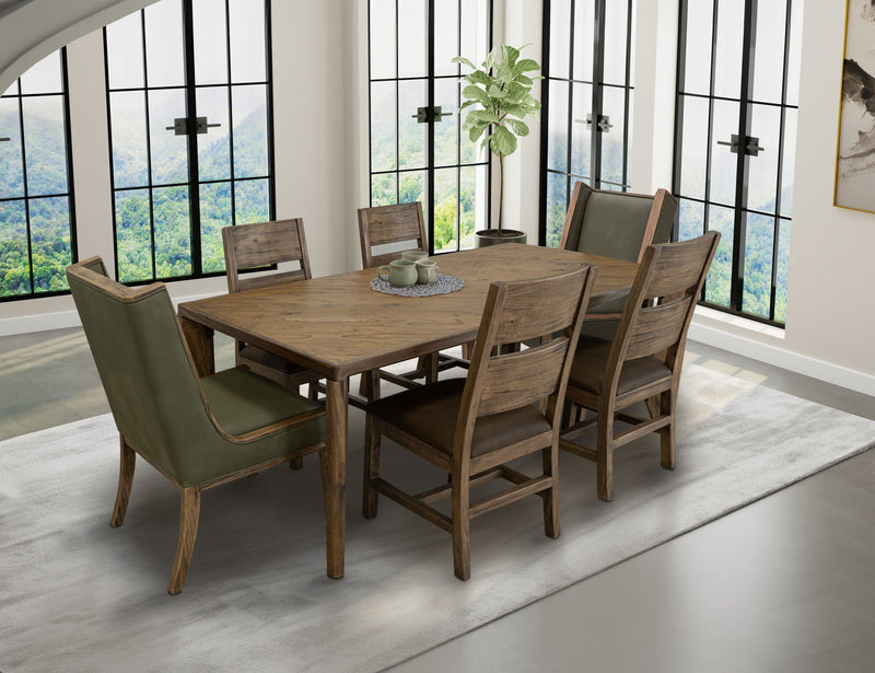 Natural Teca - Chair Set of 2 in Brown