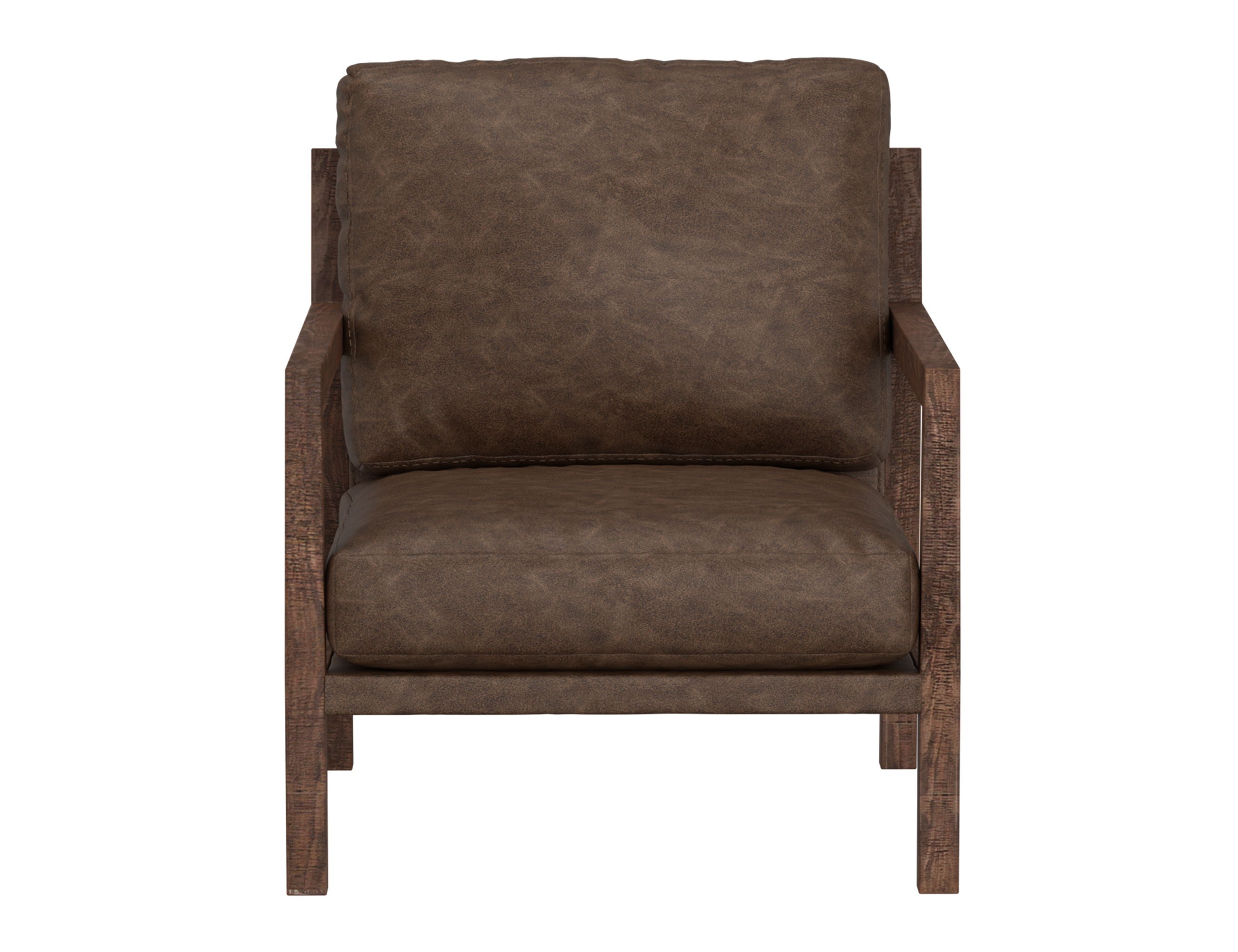 Milan Armchair – Elegant Solid Wood Frame