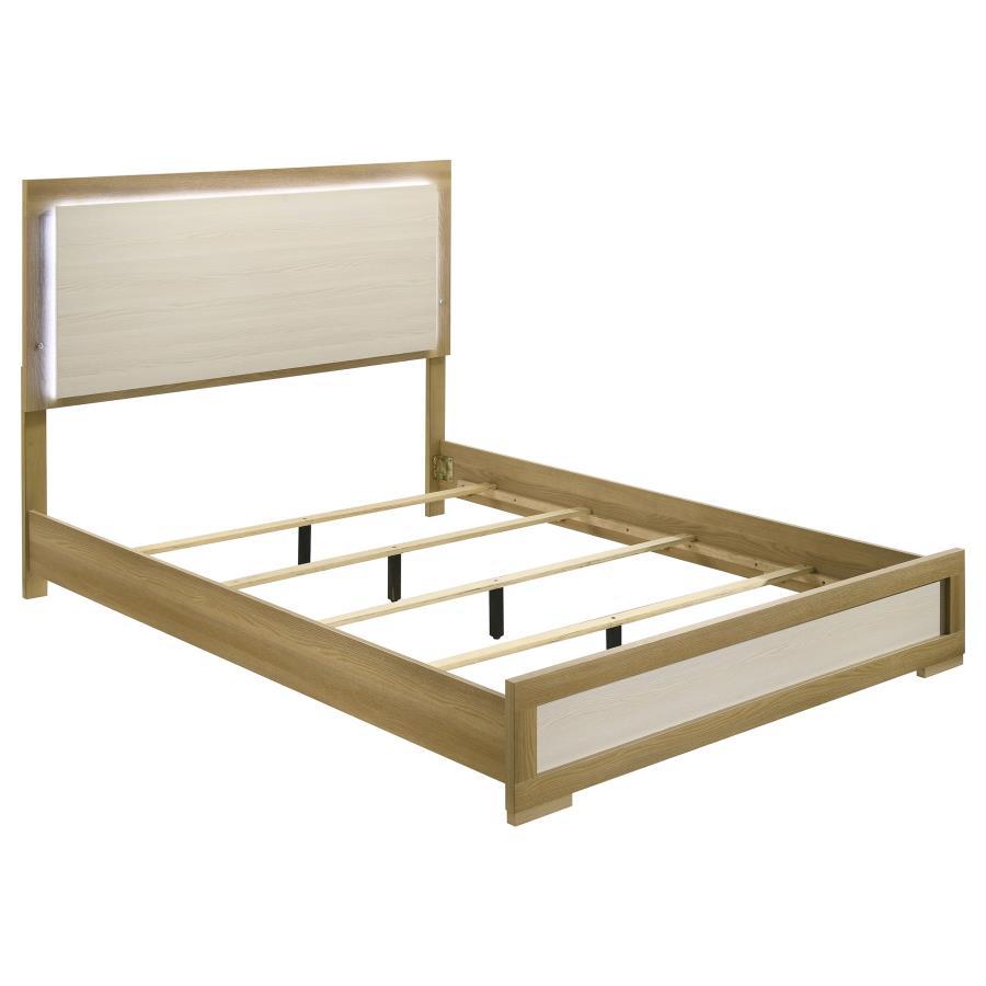 Hyland Queen Panel Bed with LED Touch Headboard