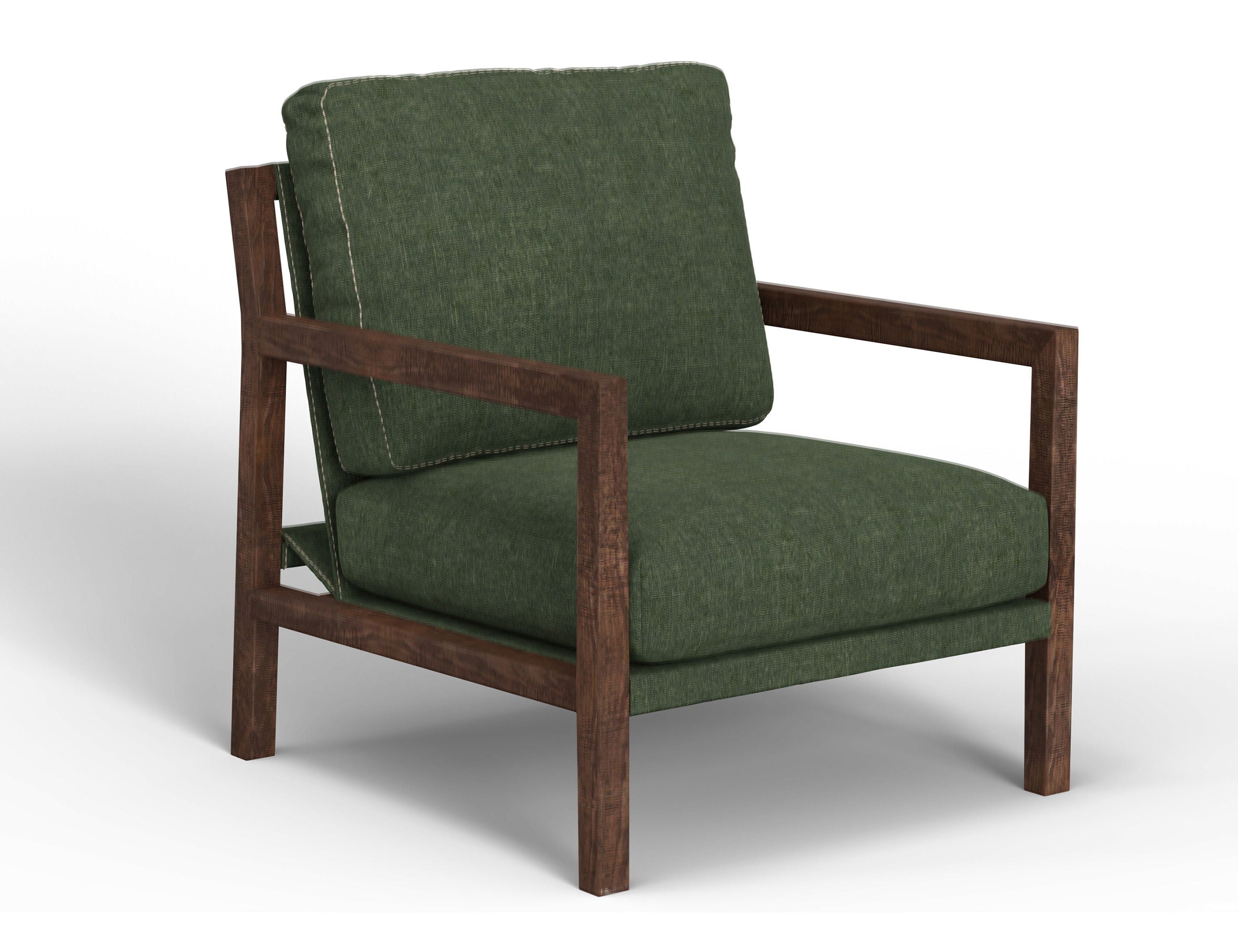 Milan Arm Chair with Solid Wood Frame