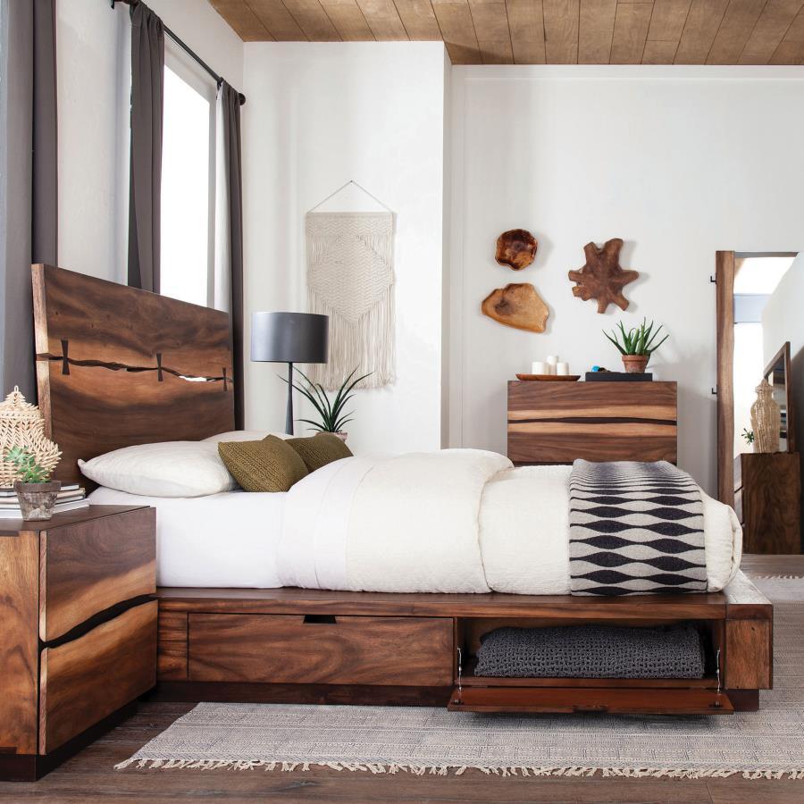 Winslow Wood Storage Panel Bed