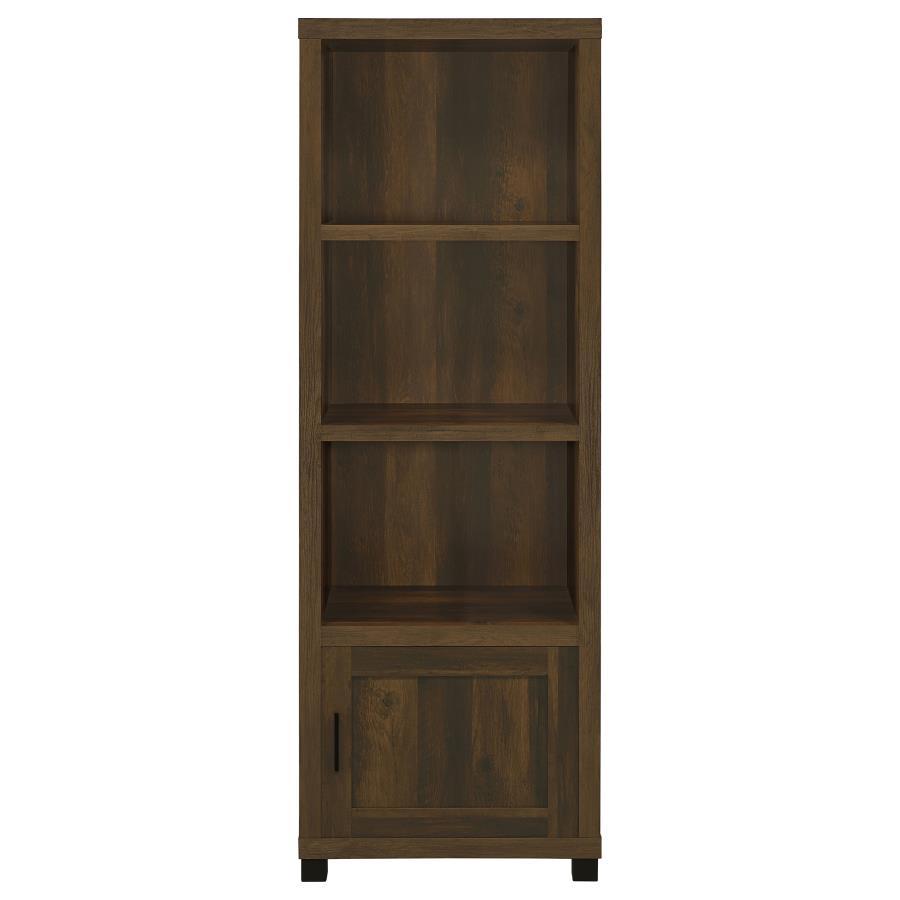 3-Shelf Media Tower in Dark or Distressed Pine