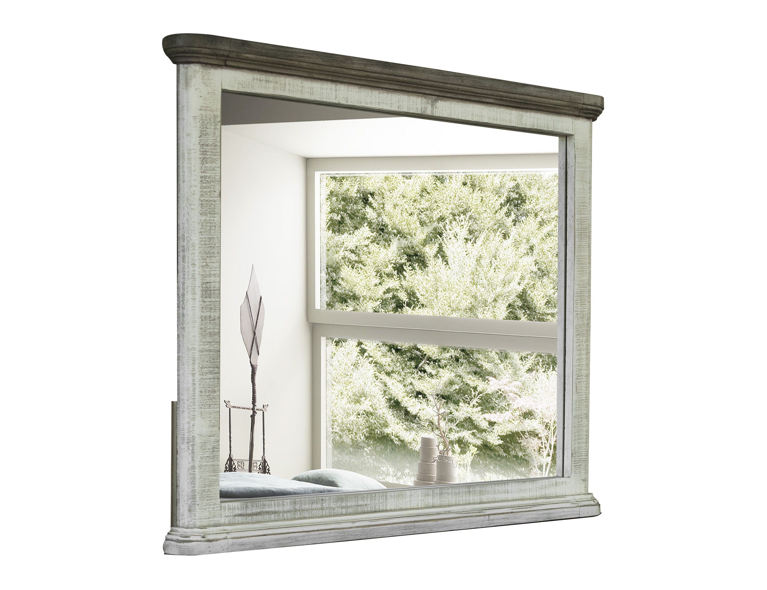 Luna Bedroom Mirror in Off-White