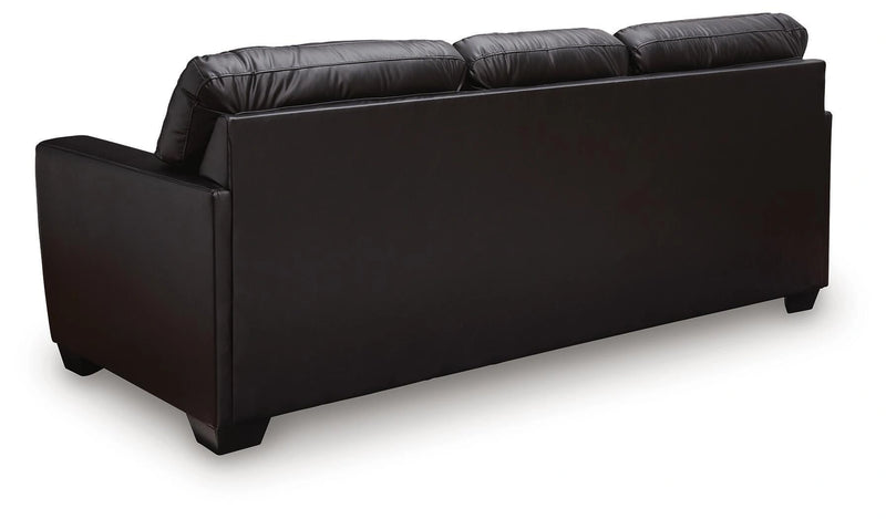 Glennbre Midnight 92" Faux Leather Sofa PC6980438