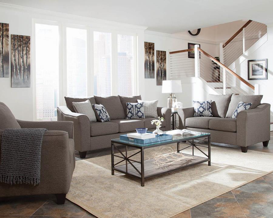 Salizar - Upholstered Flared Arm Loveseat