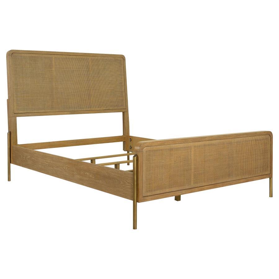 Arini Eastern King Rattan Panel Bed