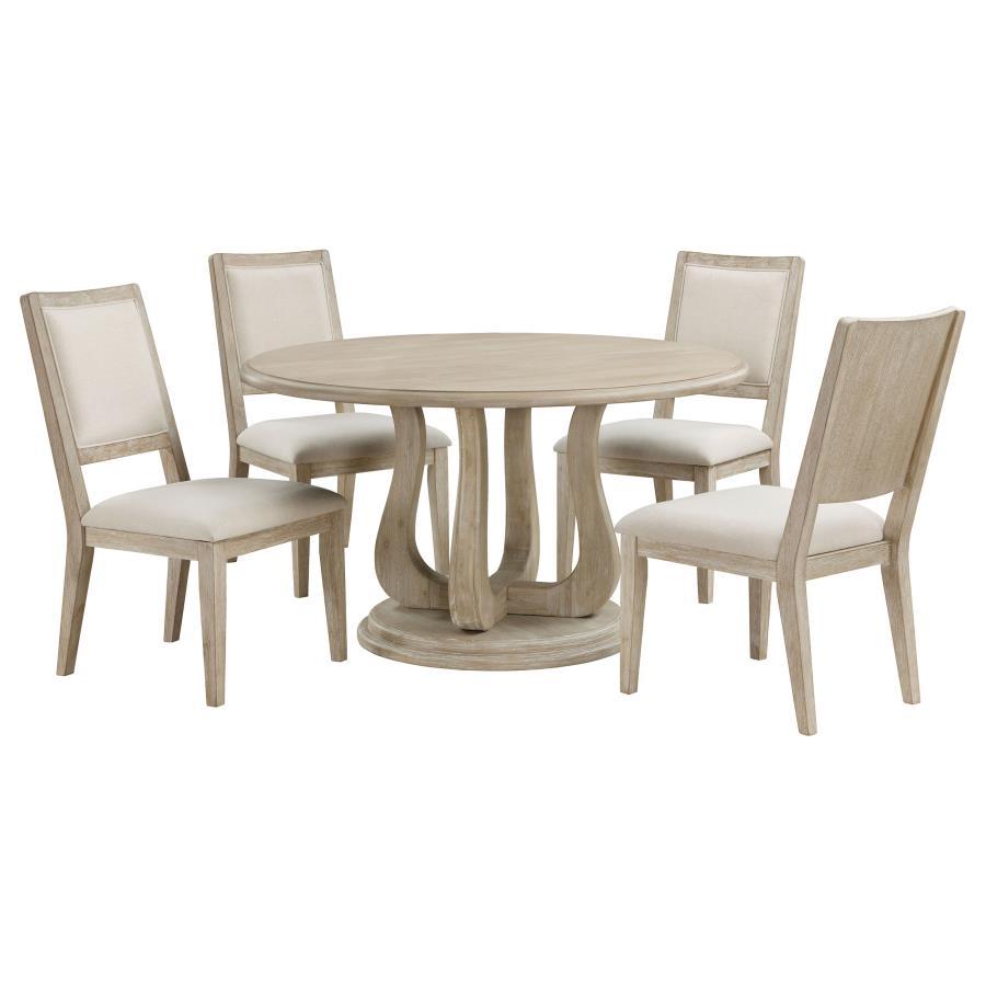 Trofello - 5 Piece Round Dining Table Set