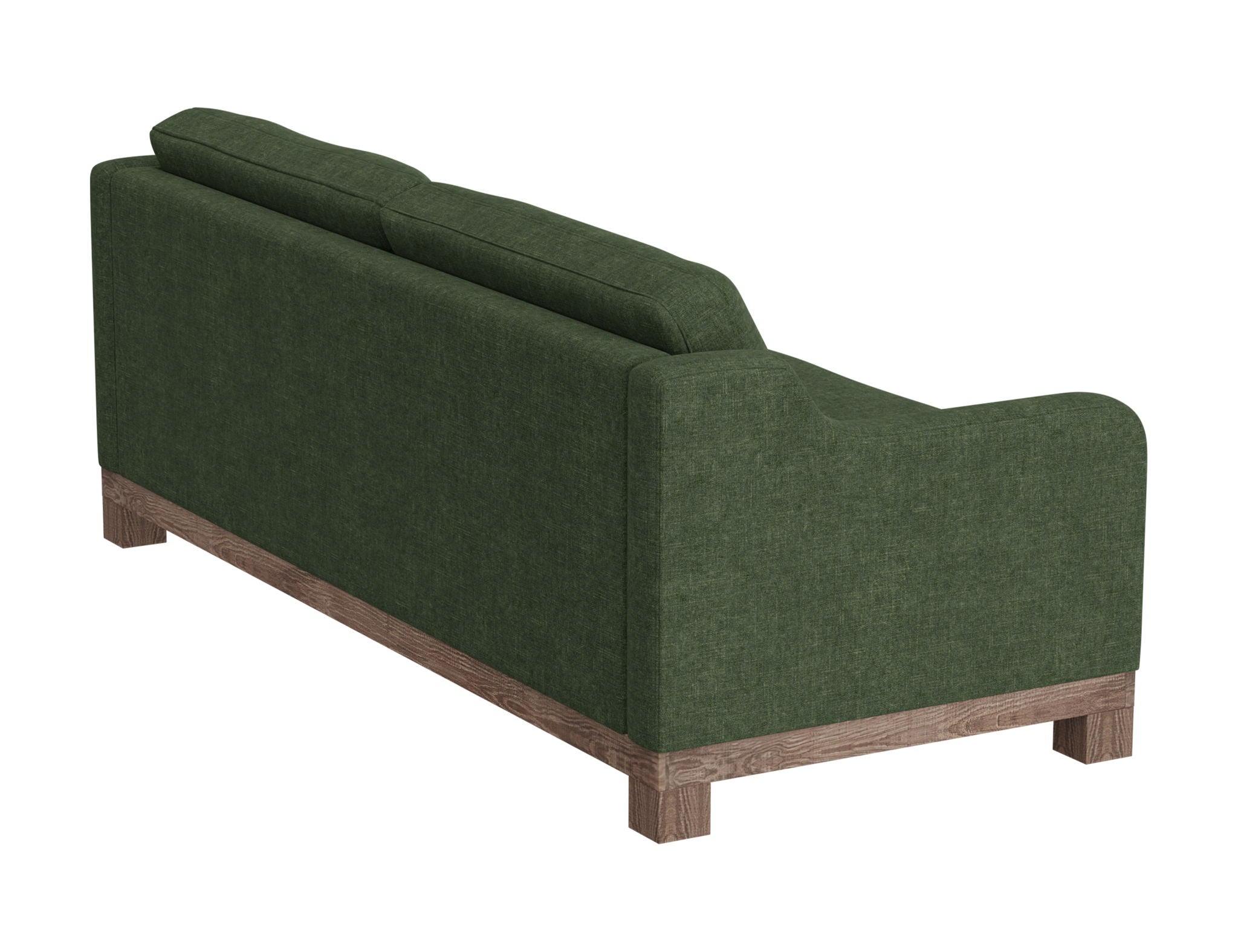 Samba Fabric Sofa Olive Green Solid Pine