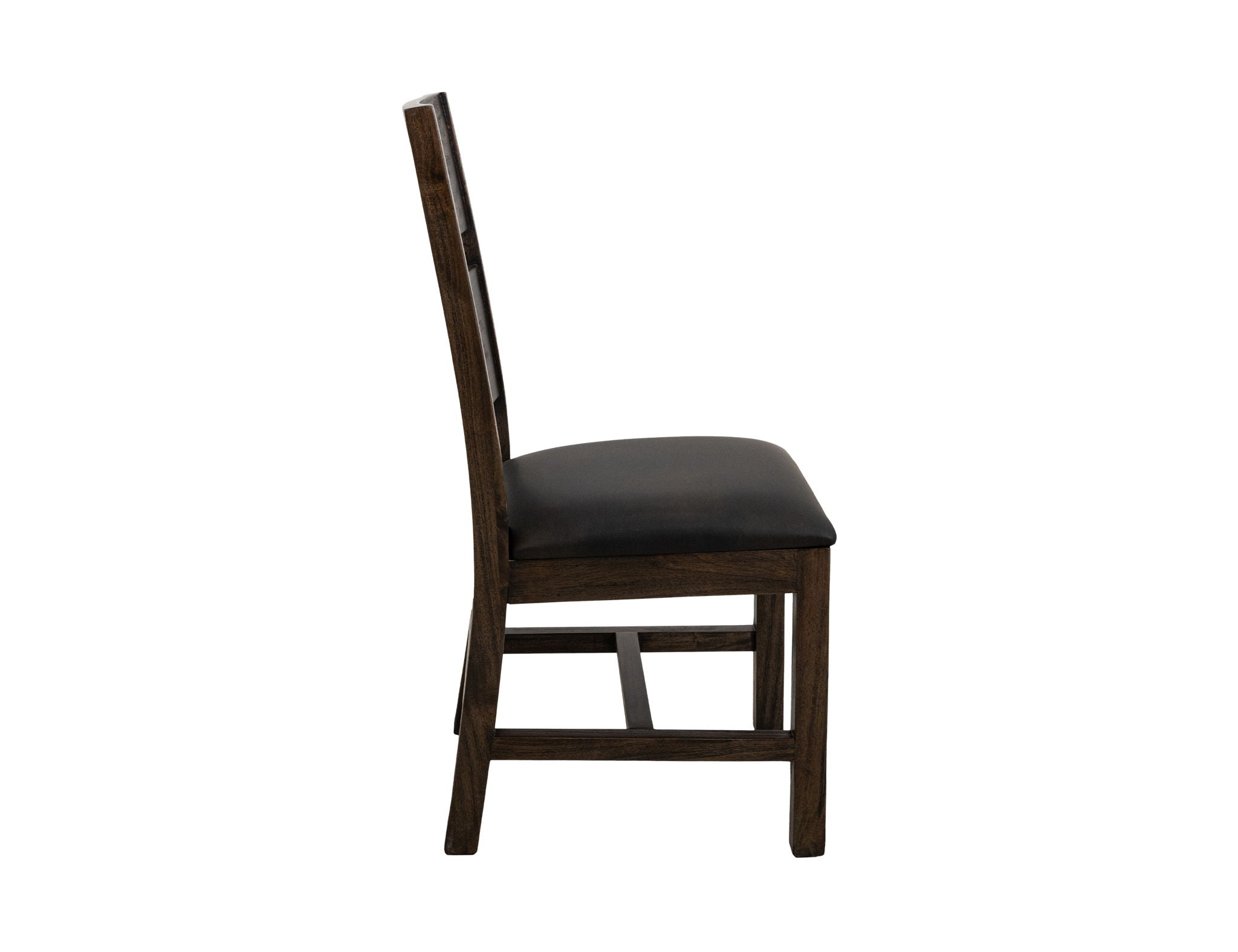 Teak Chair Set of 2 Oil Black