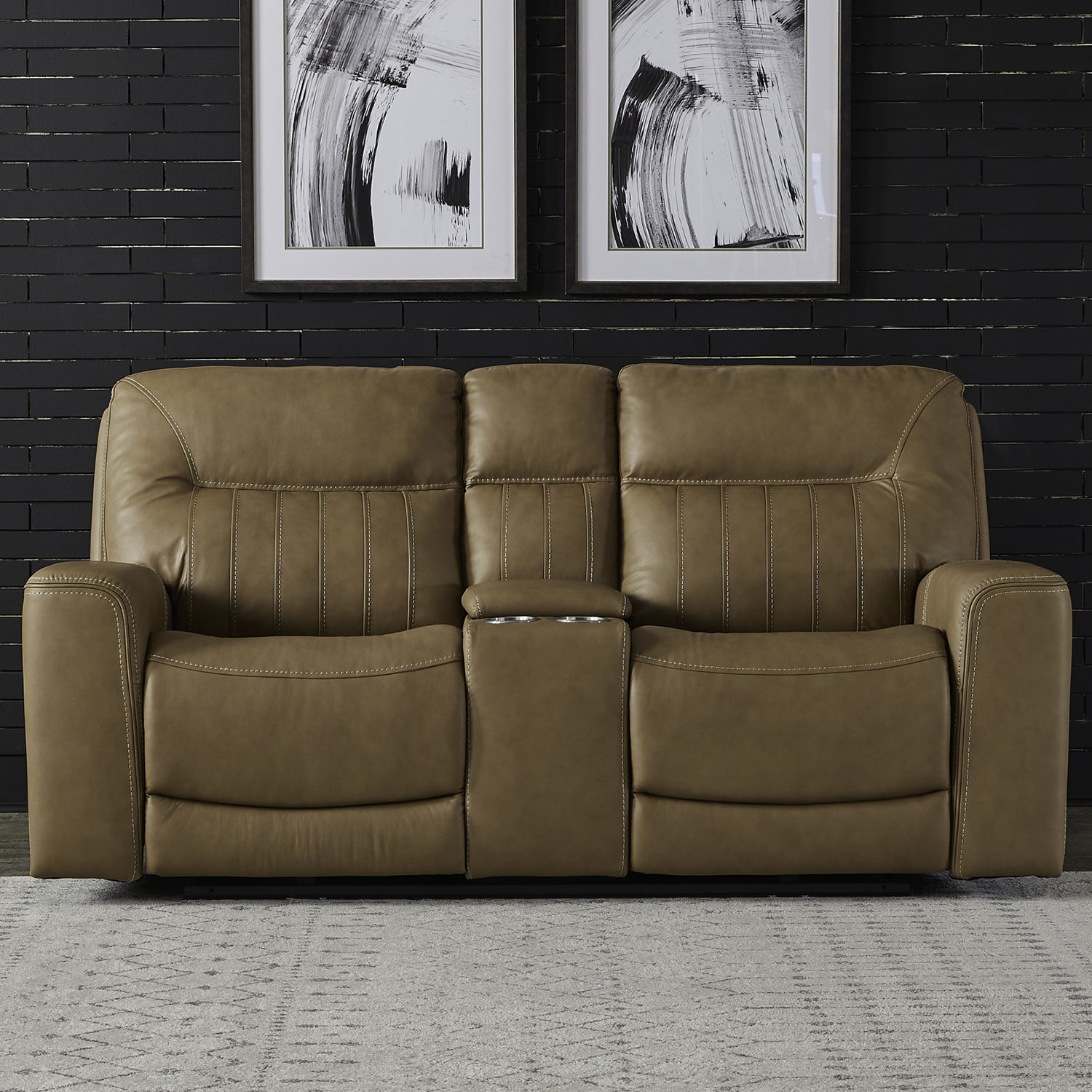 Bennett Loveseat With Console P2 & ZG