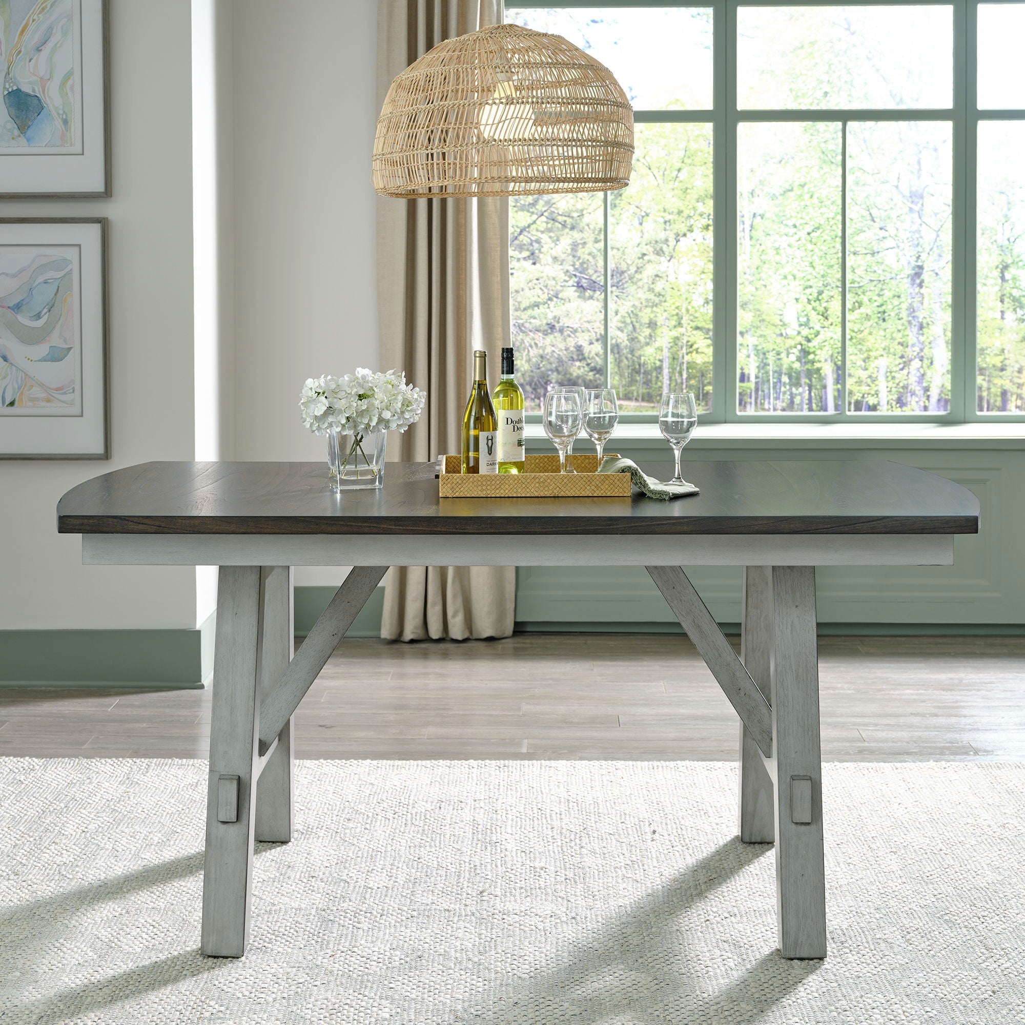 Newport Gathering Table Set in Gray