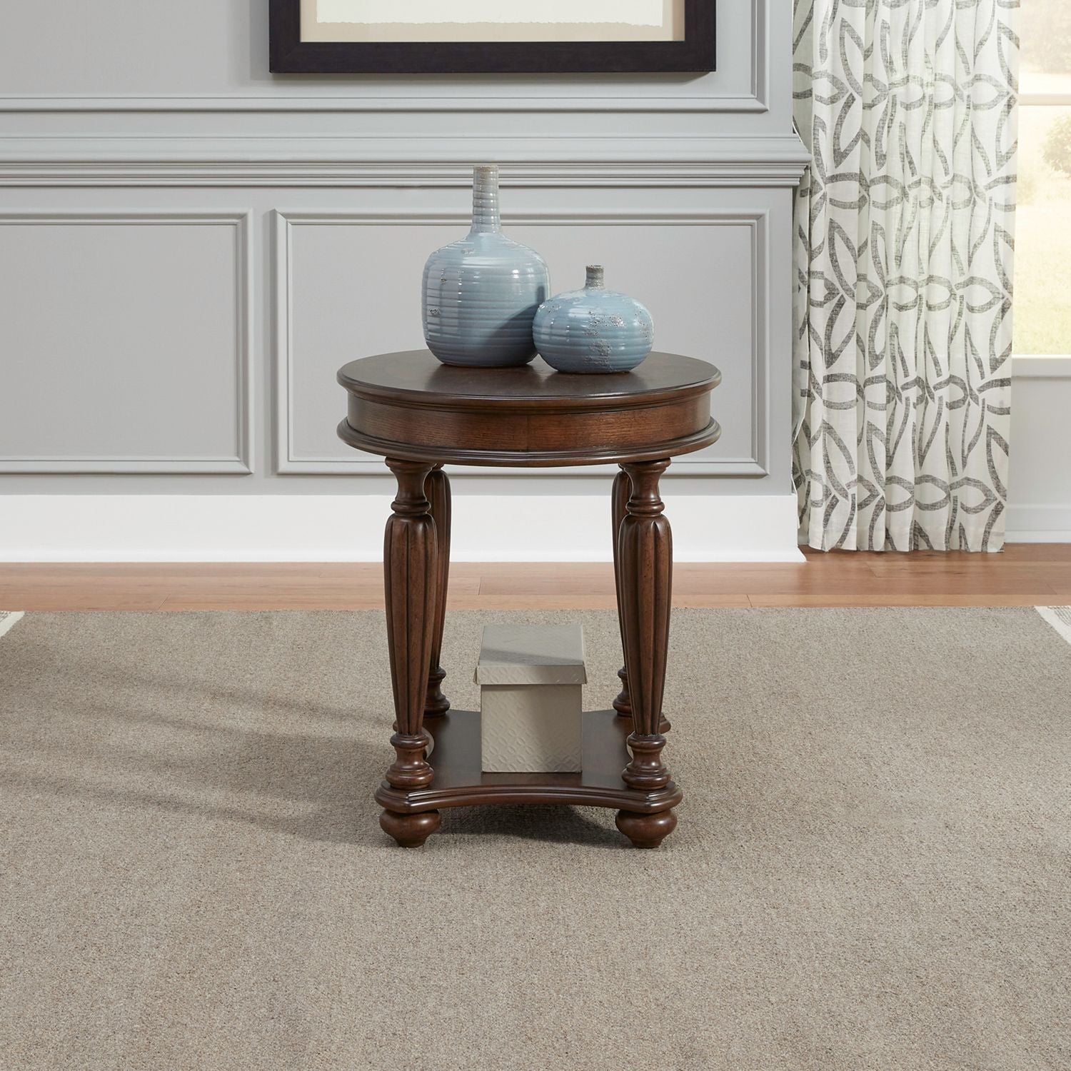 Allington 5-Piece Table Set in Brown with Oval