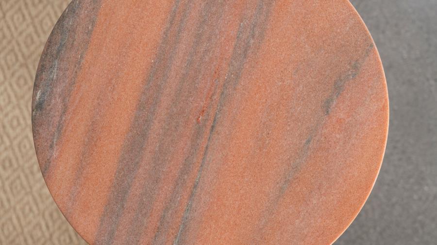 Colima Round Wood Top Accent Side Table