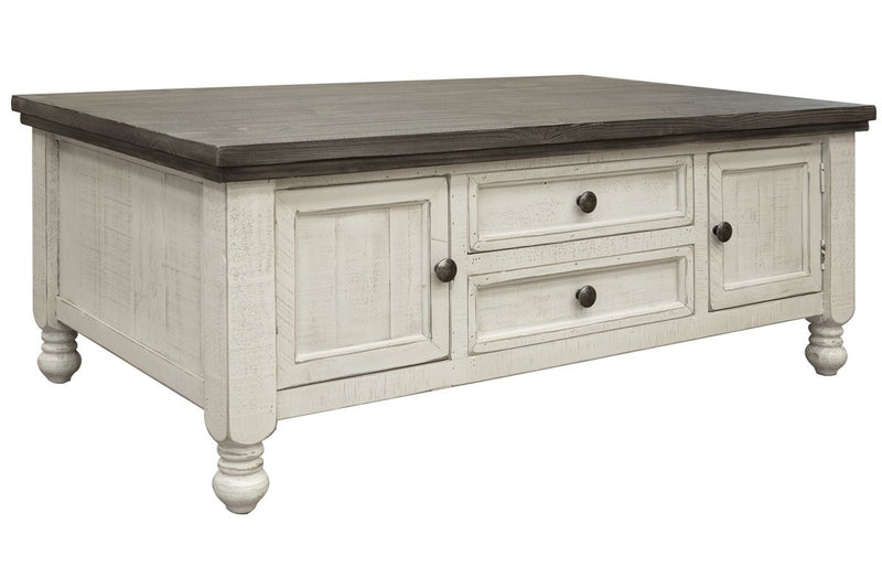 Stone - Cocktail Table With 4 Drawers