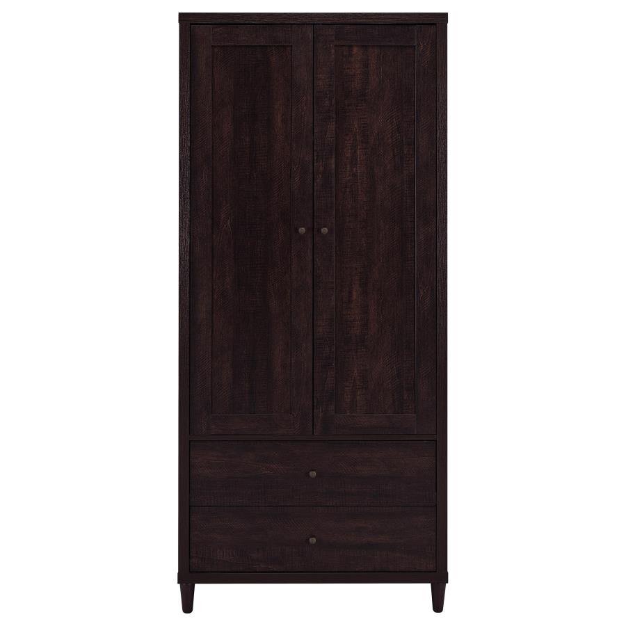 Tobacco 2-Door Tall Accent Storage Cabinet