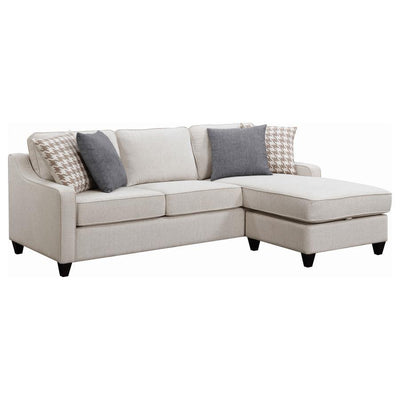 Mcloughlin Upholstered Sloped Arm Sectional Sofa