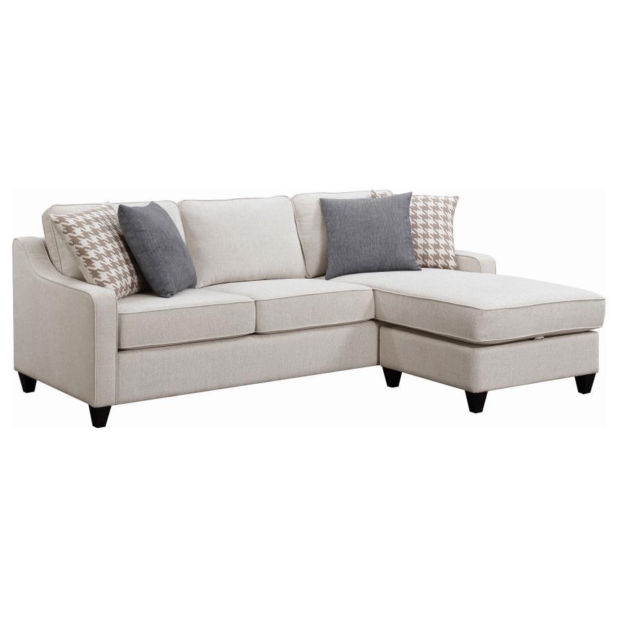 Mcloughlin Upholstered Sloped Arm Sectional Sofa
