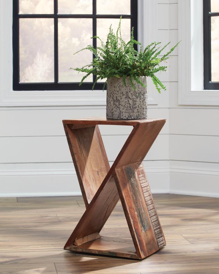 Lily - Solid Reclaimed Wood Accent Side Table
