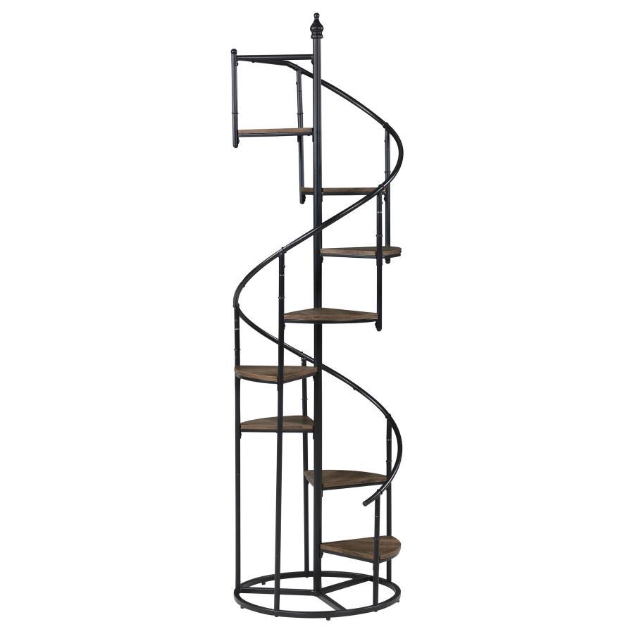 Roseglen 8-Shelf Staircase Bookshelf
