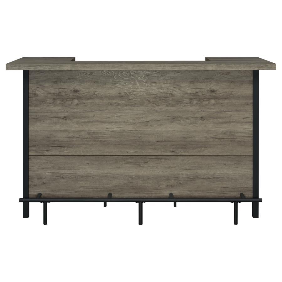 Bellemore Gray Driftwood Freestanding Home Bar