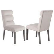 Carla Velvet Upholstered Dining Side Chairs (Set of 2