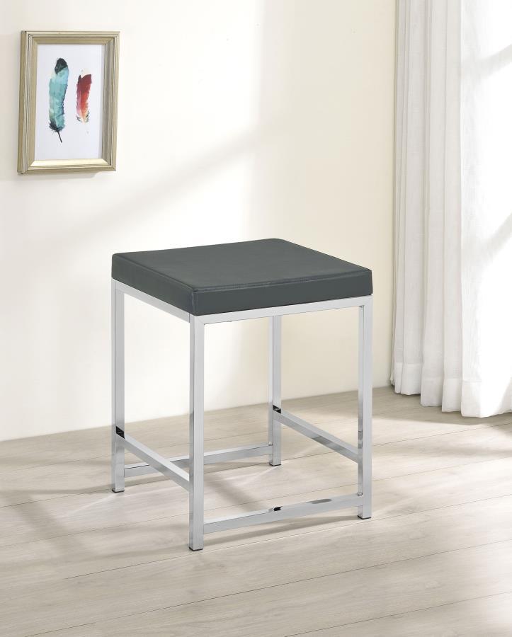 Afshan Upholstered Square Vanity Stool