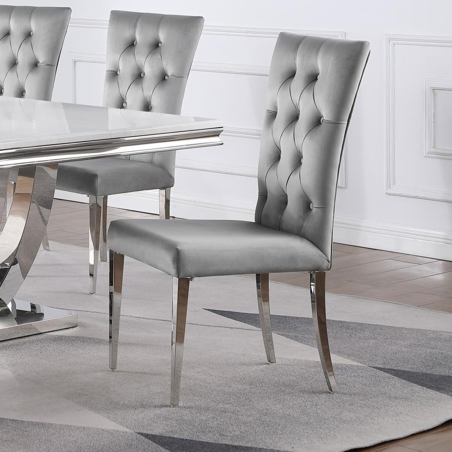 Kerwin Velvet Upholstered Dining Side Chair (Set of 2)