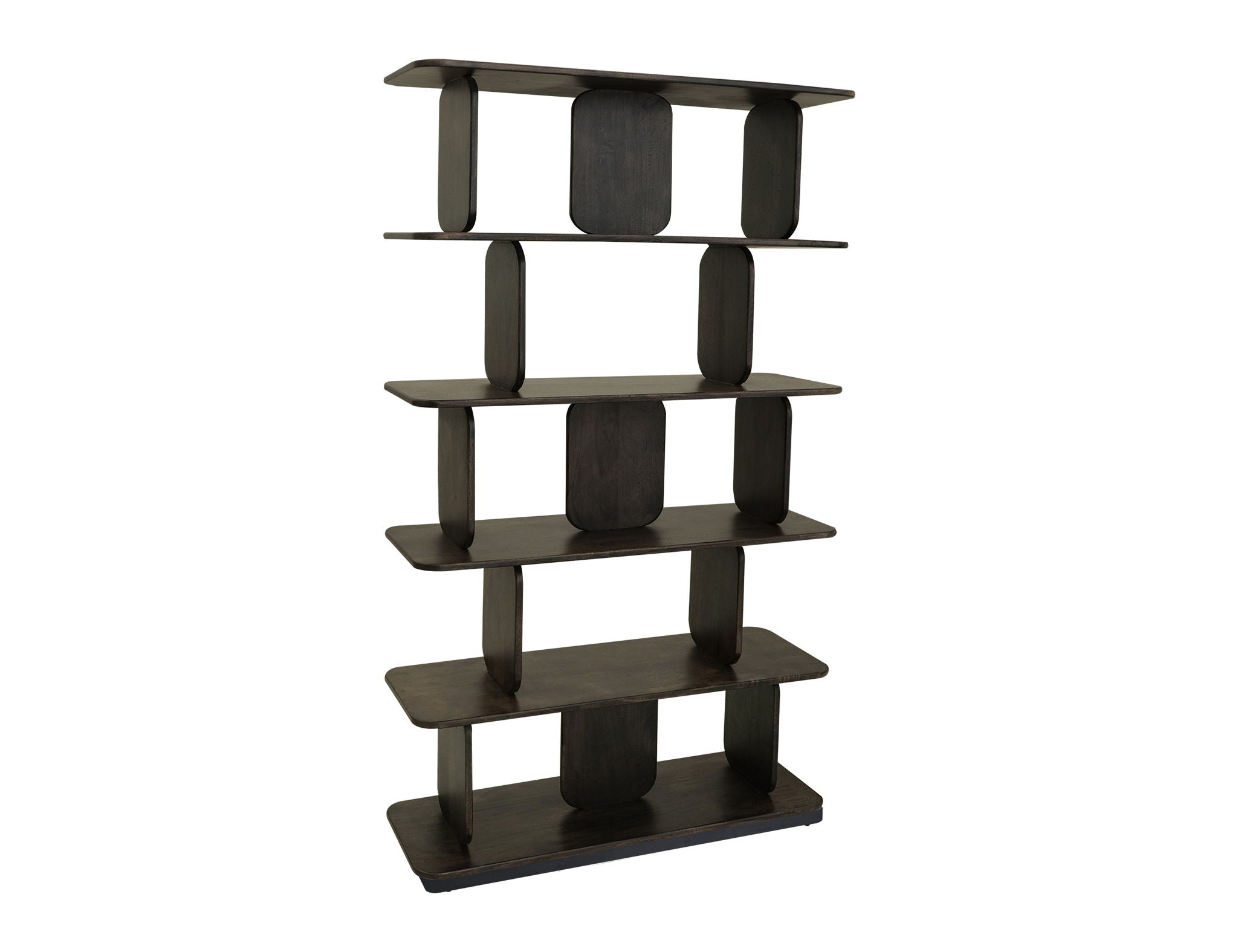 Mezquite 5-Shelf Bookcase – Brown