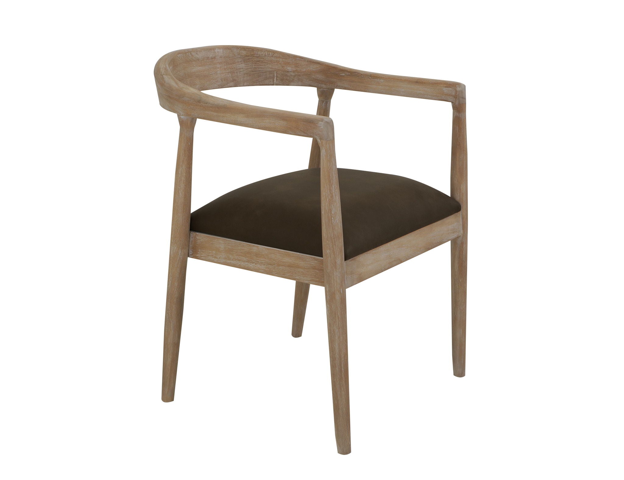 Teak Chair Ivory White