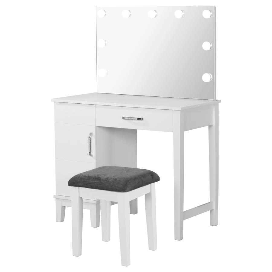 Elijah Vanity Set with Hollywood LED Mirror