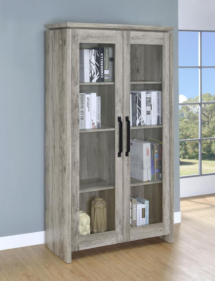 Alejo 2-Door Engineered Wood Tall Cabinet
