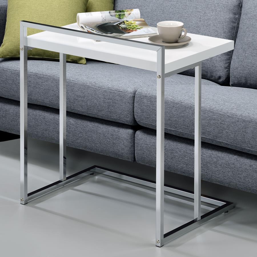 Dani Rectangular C-Shaped Sofa Side Table