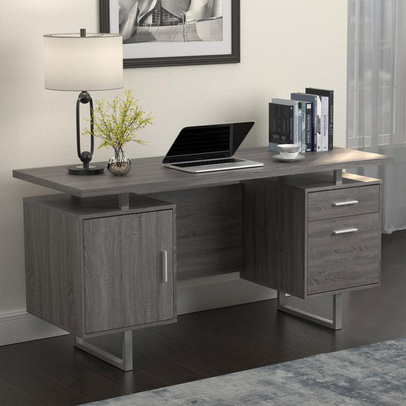 Lawtey 2-Drawer Computer Desk