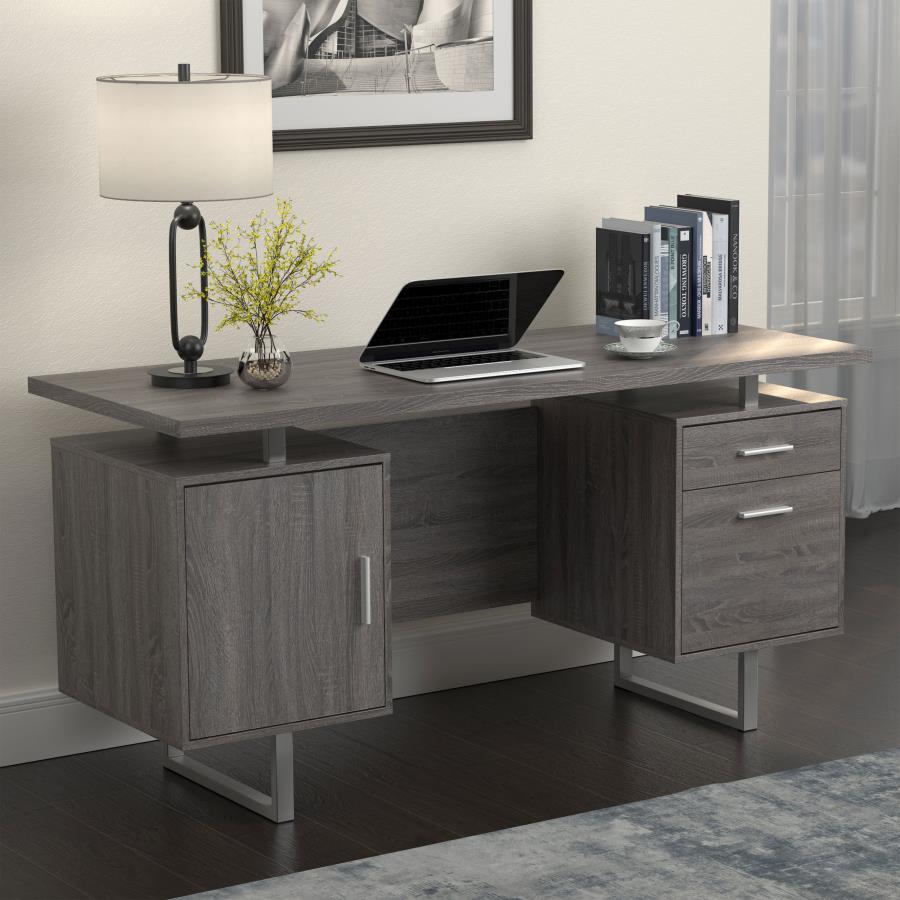 Lawtey 2-Drawer Computer Desk