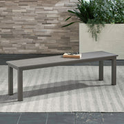 Plantation Key - Outdoor Dining Bench in Granite