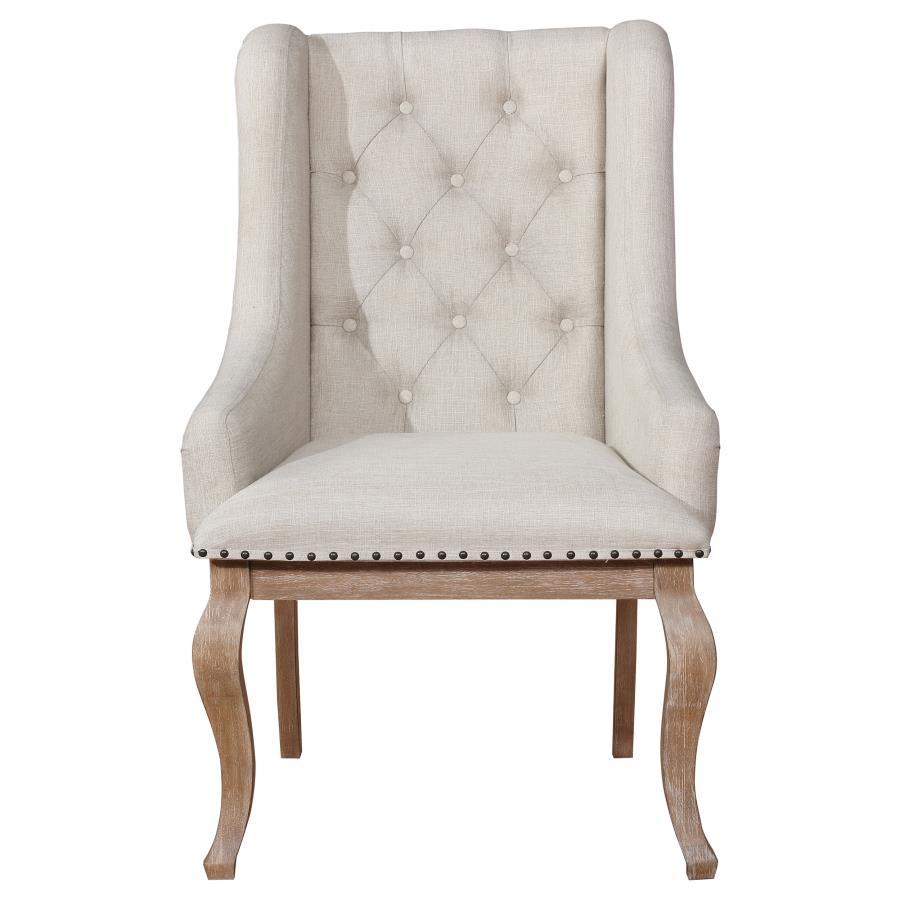 Brockway 2-Piece Upholstered Dining Arm Chair Set