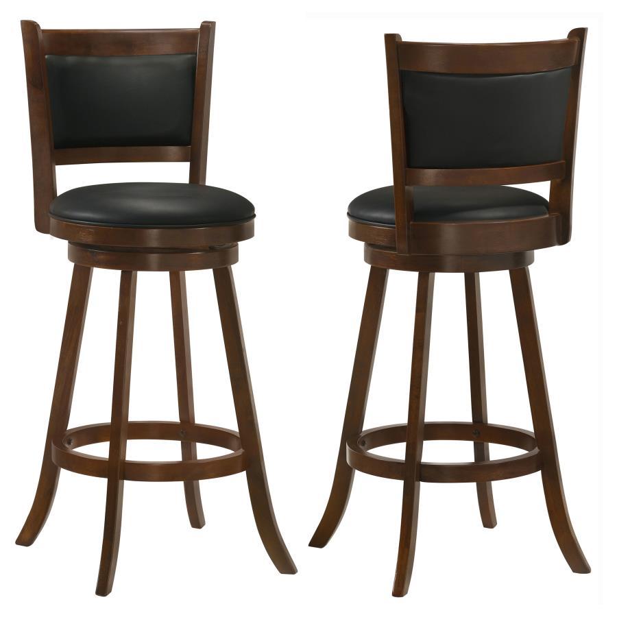 Broxton Upholstered Swivel Stools (Set of 2)