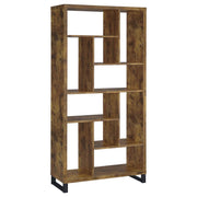 Delwin - 6-Shelf Bookshelf in Rustic Nutmeg