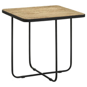 Elyna Square Stone Top Accent Side Table