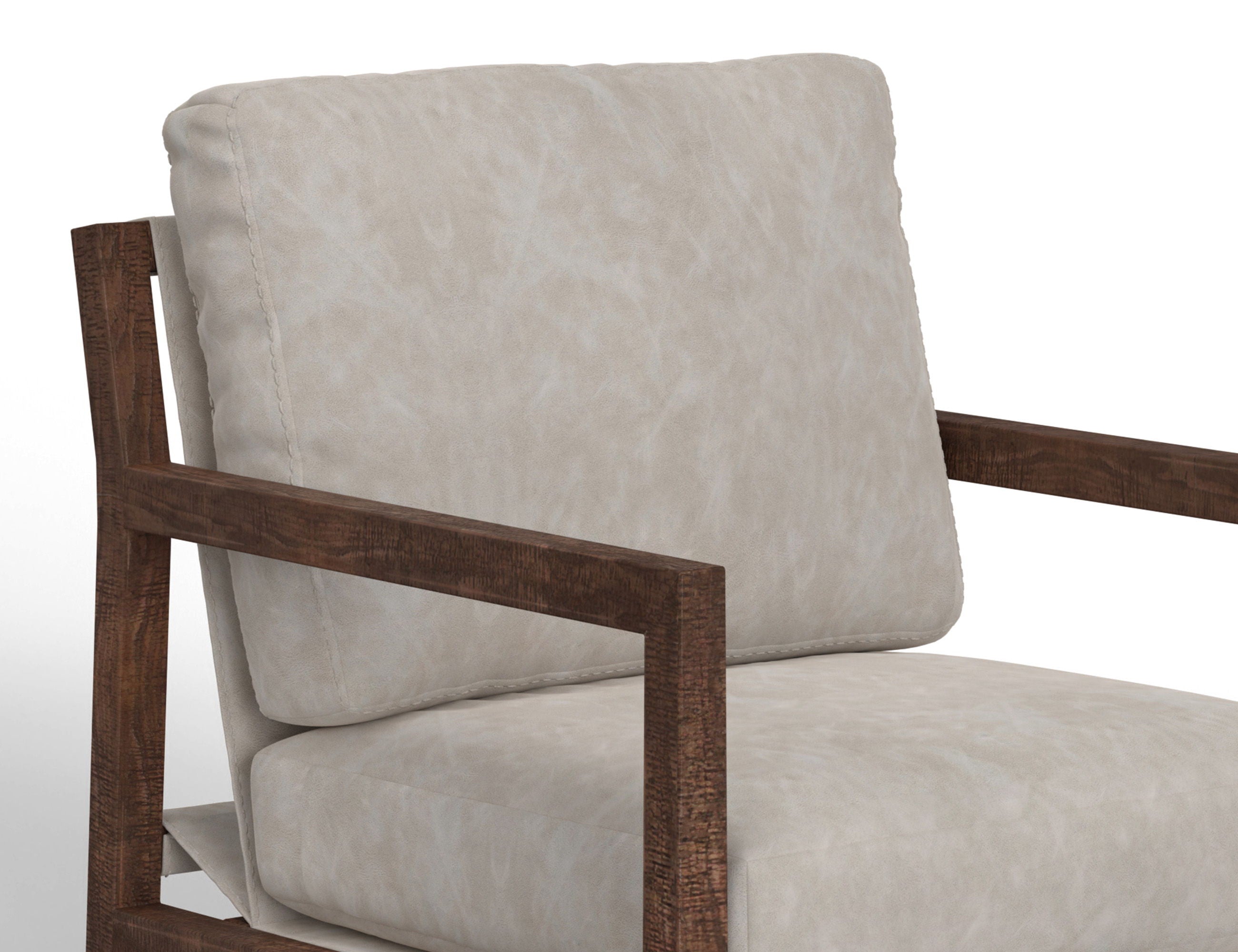 Milan Armchair – Elegant Solid Wood Frame