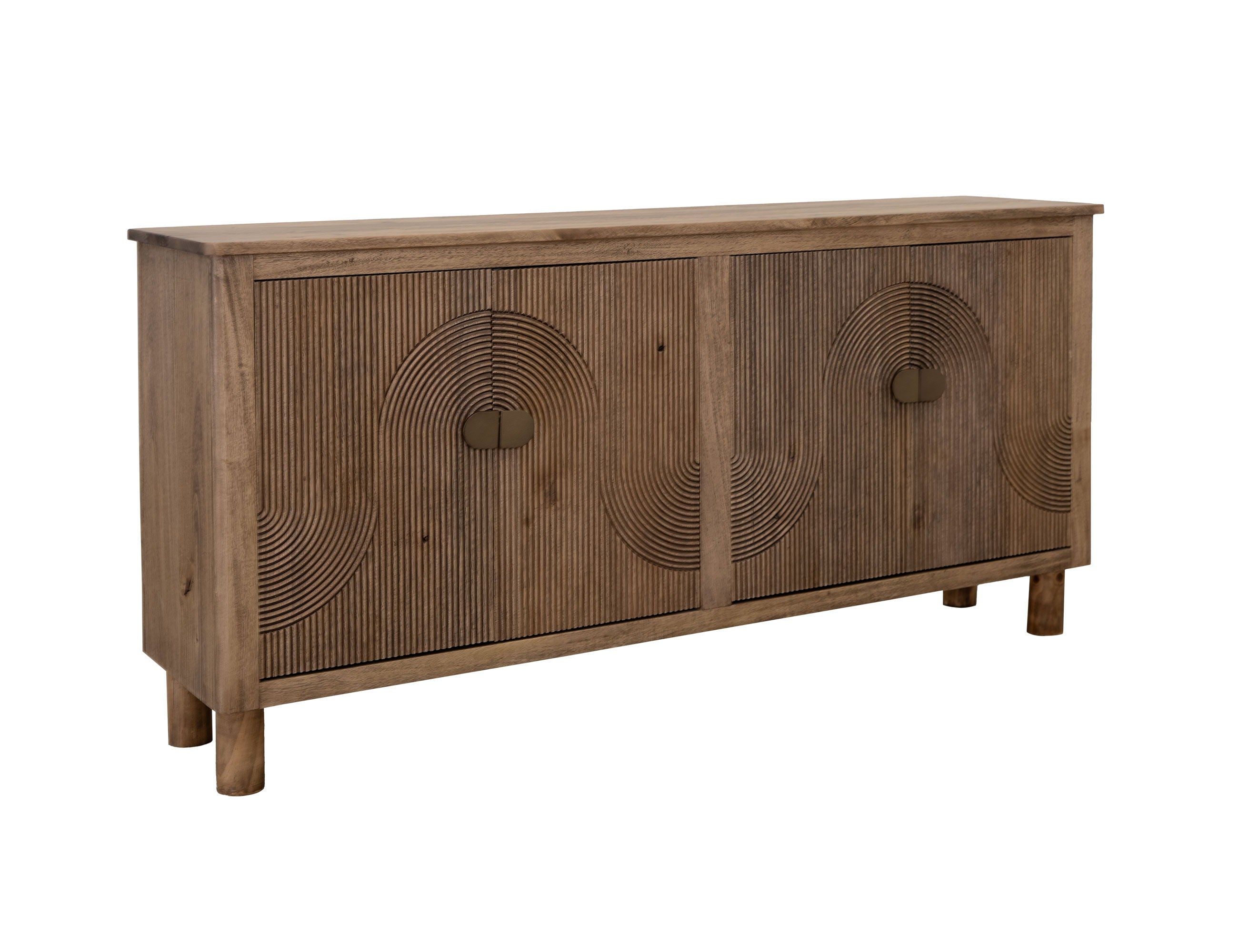 Rainbow 4-Door Console – Brown Melina