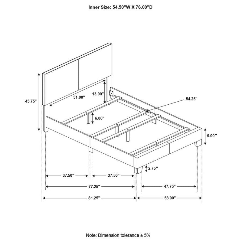 Dorian Upholstered Panel Bed